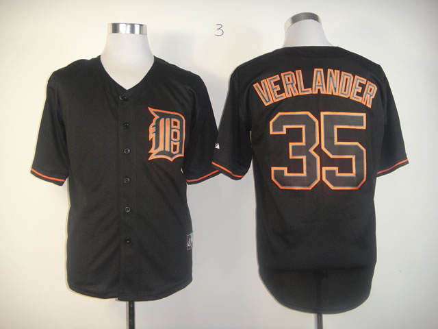 Men Detroit Tigers #35 Verlander Black MLB Jerseys->detroit tigers->MLB Jersey